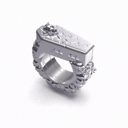 FALLEN ANGEL COFFIN RING