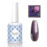 Fleurwee Gel Nail Polish Plant-based 0.5 fl oz/15ml - P60 Starry Sky Begonia Black