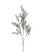 Faux Maidenhair Fern Stem - Green/White