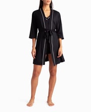 PEACHED JERSEY THREE-PIECE SLEEPWEAR SET