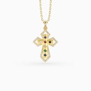 Divine Spectrum Cross Necklace