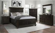 Brooks Black Platform Storage Bedroom Set
