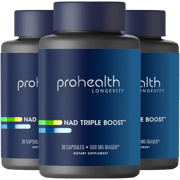 NAD+ Triple Boost™ - 500 mg NIAGEN®, 30 capsules - 3 pack