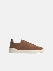 'TRIPLE' BROWN SUEDE SNEAKERS
