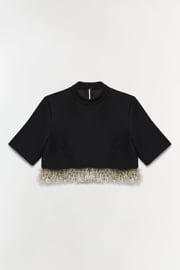 Jalen Embellished Cropped Top