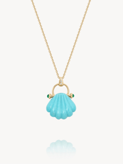 Seashell Turquoise Pendant