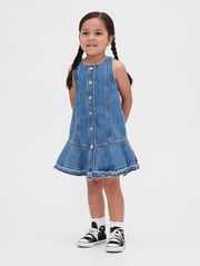 Baby & Toddler Denim Peplum Hem Dress