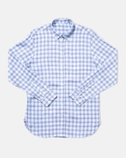 Windowpane Linen Sport Shirt