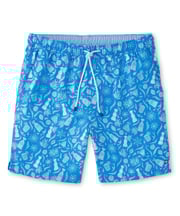 Peter Millar Saltwater Printed Swim Trunk