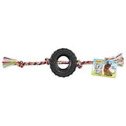 Ruffin'' It Tire Tug Dog Toy with Rope, Small