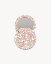 Circle Mirror in Peach Shell