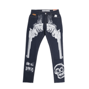 BRAND X SHOT ALL TO PIECES LIGHT WASH DENIM