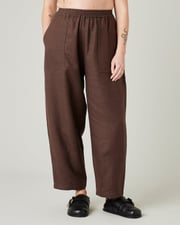 Huxley Chocolate Linen Trousers