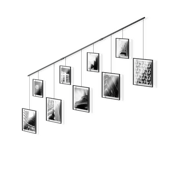 Exhibit Wall Picture Frames, Set of 9