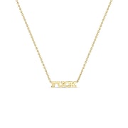14k Itty Bitty FUCK Necklace