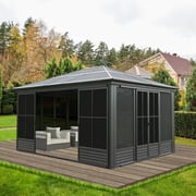 12'×15' Sunroom with Four Side Doors