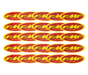 FMF 5" OVAL STICKER (YEL/RED) (25 PACK) 012482