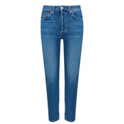 REDONE 90s High Rise Ankle Crop Jeans