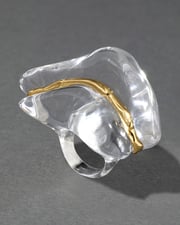 Liquid Lucite Wave Ring