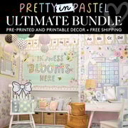 Pretty in Pastel Ultimate Pre-Printed and Printable Classroom Decor Bundle