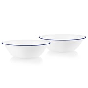 Corelle® Brilliant Blue Banded 1-quart Serving Bowls, 2-pack
