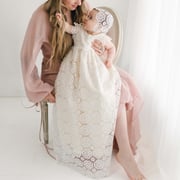 Poppy Christening Gown & Bonnet