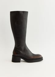 Yumi Brushed Brown Boots