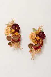 Shoulder Corsages in Burnt Orange | Clearance