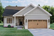 Plan 62953DJ: Affordable 2-Bed Ranch Plan with Lower Level Expansion Possibilities - 1192 Sq Ft