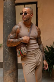 Cannes Luxe Vest - Beige