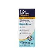 No Worries Urine Test Kit for 6 Street Drugs X 1