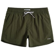 4.5 Inch Solid Nylon Swim Trunks Slim Fit