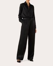 Rampling Satin Tencel™ Wide-Leg Trousers