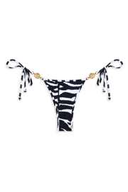 Carioca Splash Bikini Bottom // Blue Zebra