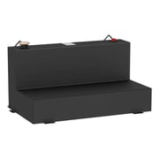 UWS Matte Black 75-Gallon L-Shape Steel Transfer Tank Model ST-75-L-MB