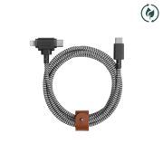 Belt Cable Duo (USB-C to USB-C & Lightning)