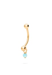 PIERCING VIVARAN BAÑADO EN ORO