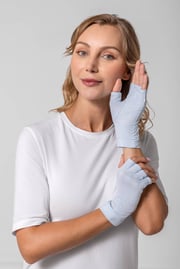 Ouray UV Fingerless Sun Gloves | Pearl