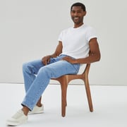 Men's Medium Wash Straight Leg Jean