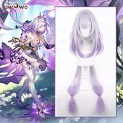 Uwowo Honkai: Star Rail Castorice Cosplay Wig Long Light Purple Hair