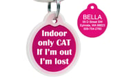 Indoor Only Cat ID Tags with Silencer