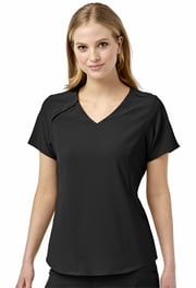 WonderWink Renew Women's Hidden Zip Scrub Top-6234