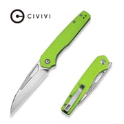 CIVIVI Guile Front Flipper & Thumb Hole Knife Fluorescent Green G10 Handle (3.25" Satin Finished 14C28N Blade) C24062B-2