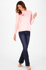 The Bow Sweater in Pink