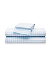 Luxe Premium Cotton Bed Sheets in Pink Gingham