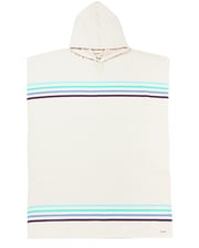 Border Classic Stripe Poncho - Aqua