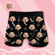Christmas Gift Mens Dog Boxer Pet Boxers for Man Custom Dog Face Boxers Dog Photo Shorts