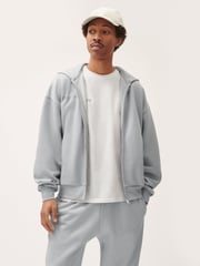 Mens Natural Dye Oversized Hoodie—midnight fog grey