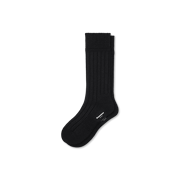 Women's Merino Cashmere Blend Rib Calf Socks