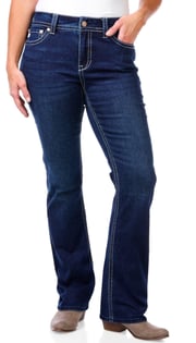 Women's Highrise Boot Leg Denim Jeans ||PB107938065466||